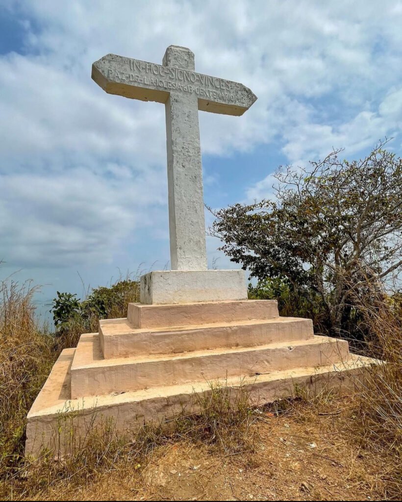 Cross at the top of Cerro la Cruz, Isla Taboga, Panama