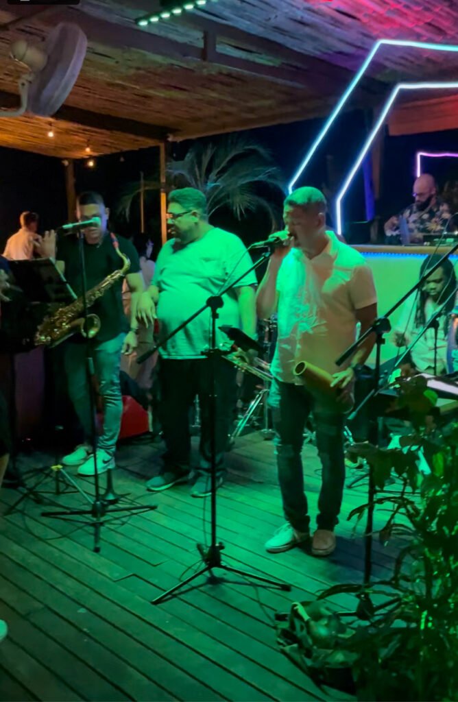 Live salsa music at Selina, Tacos la Neta, Panama City, Panam