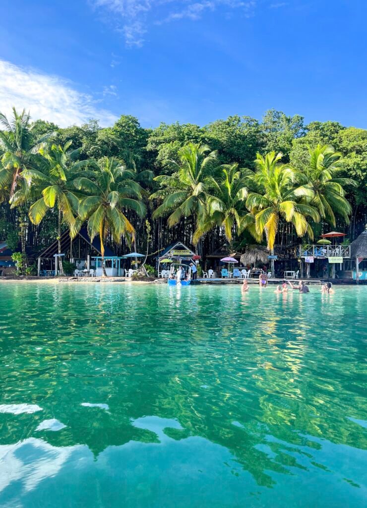 Beachgoers at Starfish Beach