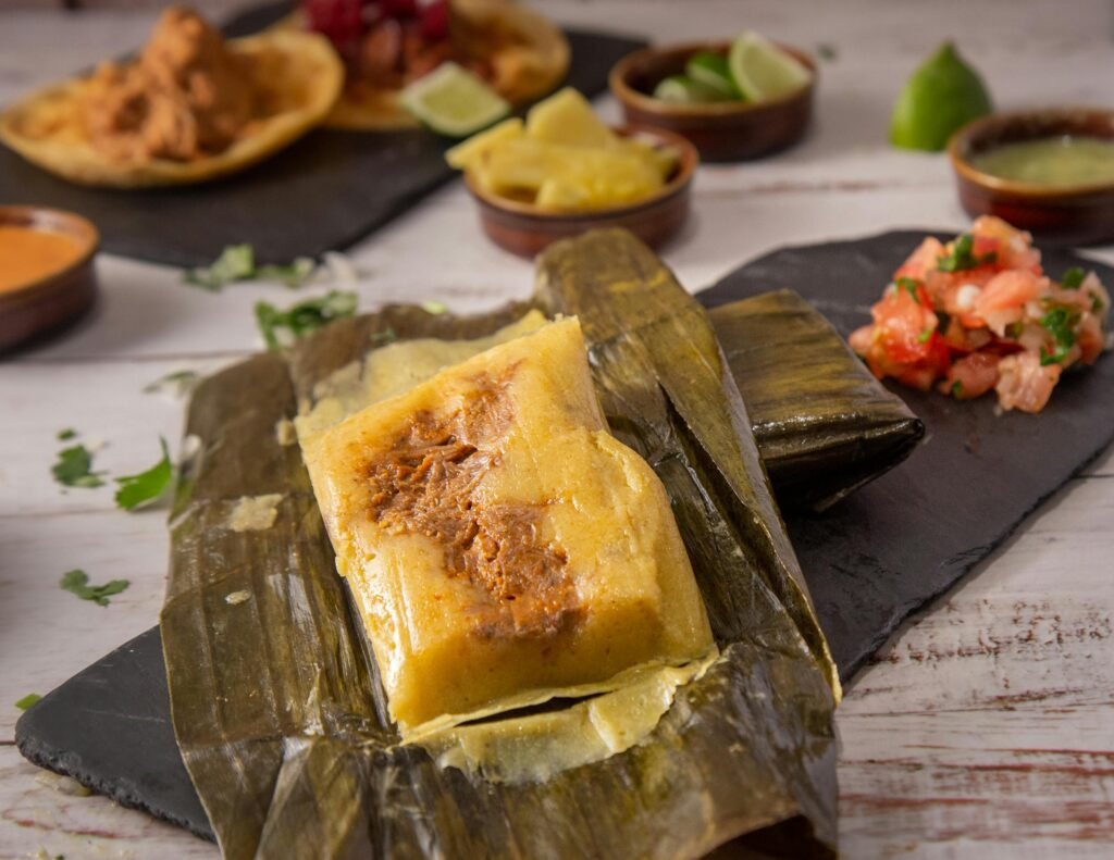 Pork tamales for Christmas, Panama
