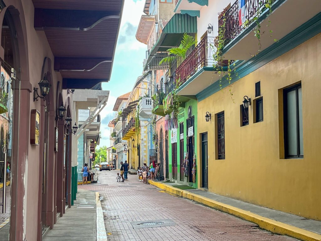 Beautifully bright houses of Casco Antiguo.