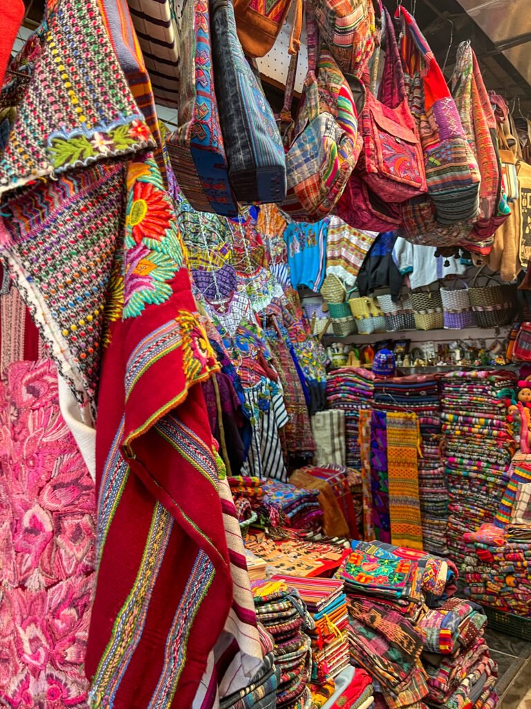 Textile market, Antigua, Guatemala