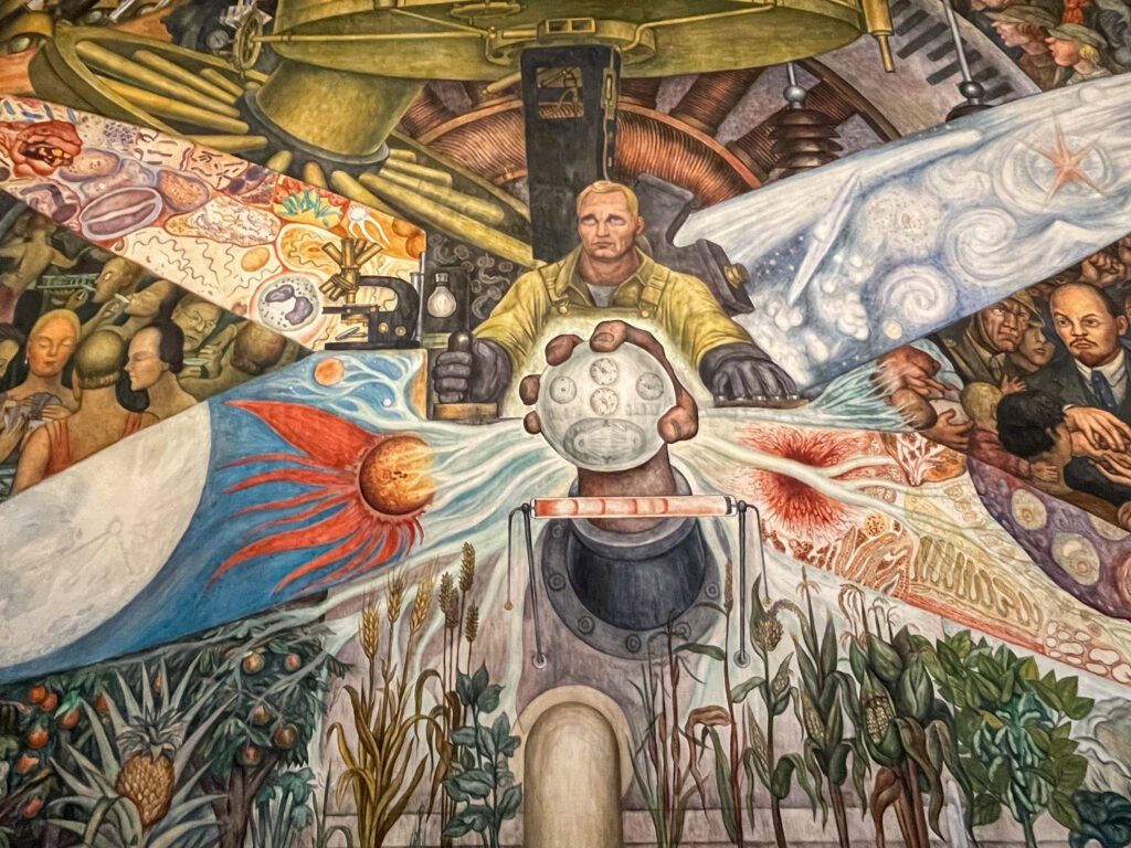 Mural, El Hombre Controlador del Universo by Diego Rivera
